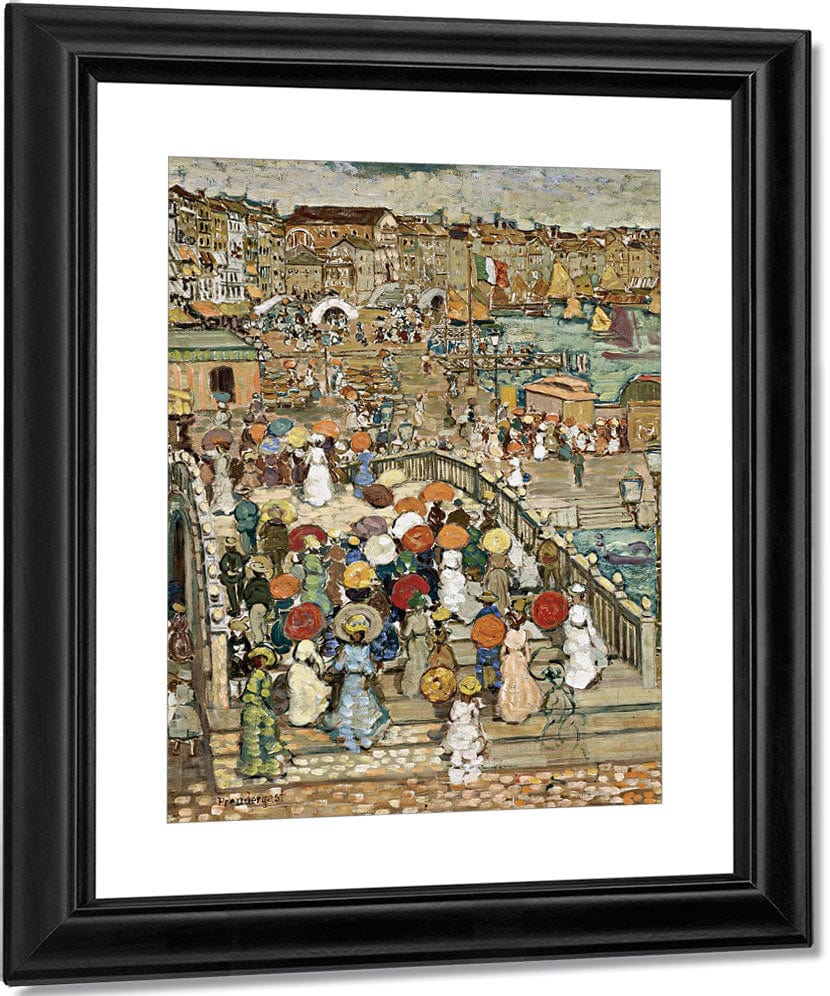 Ponte Della Paglia By Maurice Brazil Prendergast Fine Art Print