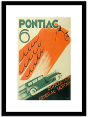 Pontiac  Vintage Poster Fine Art Print