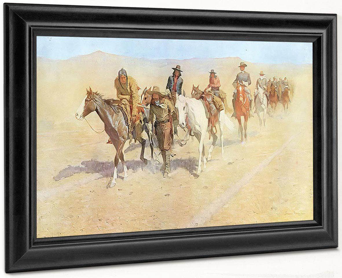 Pony Tracks In The Buffalo Trail By Frederic Remington Fine Art Print