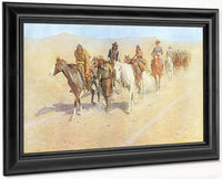 Pony Tracks In The Buffalo Trail By Frederic Remington Fine Art Print