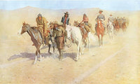 Pony Tracks In The Buffalo Trail By Frederic Remington Fine Art Print