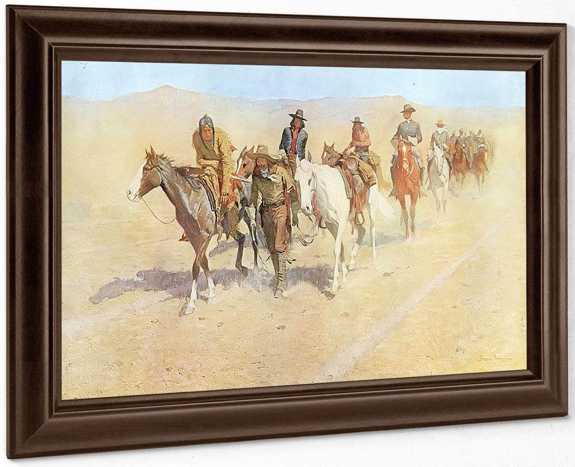 Pony Tracks In The Buffalo Trail By Frederic Remington Fine Art Print
