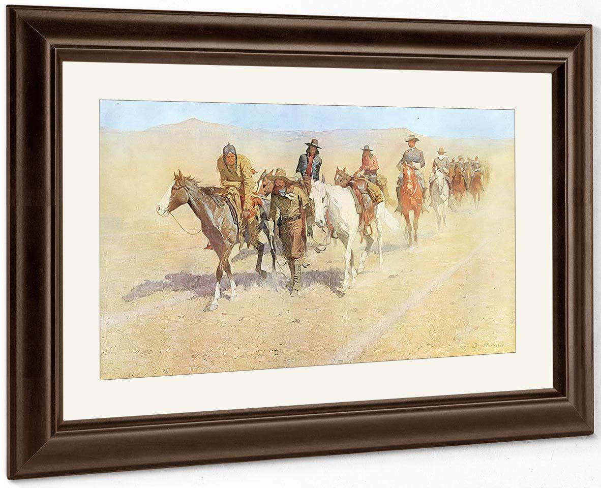 Pony Tracks In The Buffalo Trail By Frederic Remington Fine Art Print