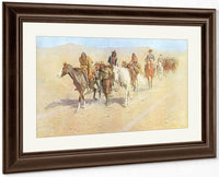 Pony Tracks In The Buffalo Trail By Frederic Remington Fine Art Print