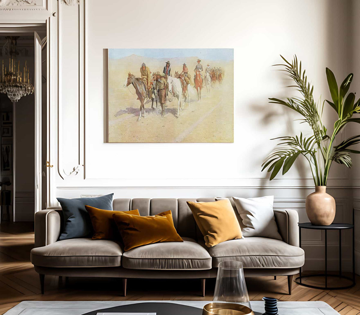 Pony Tracks In The Buffalo Trail By Frederic Remington Fine Art Print