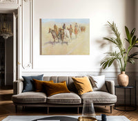 Pony Tracks In The Buffalo Trail By Frederic Remington Fine Art Print