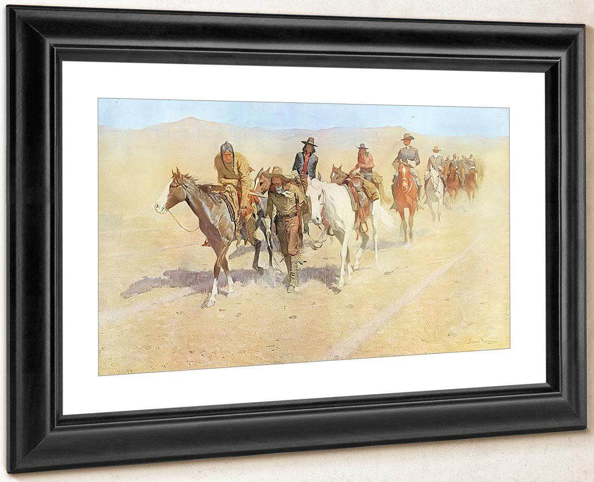 Pony Tracks In The Buffalo Trail By Frederic Remington Fine Art Print