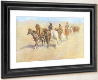 Pony Tracks In The Buffalo Trail By Frederic Remington Fine Art Print