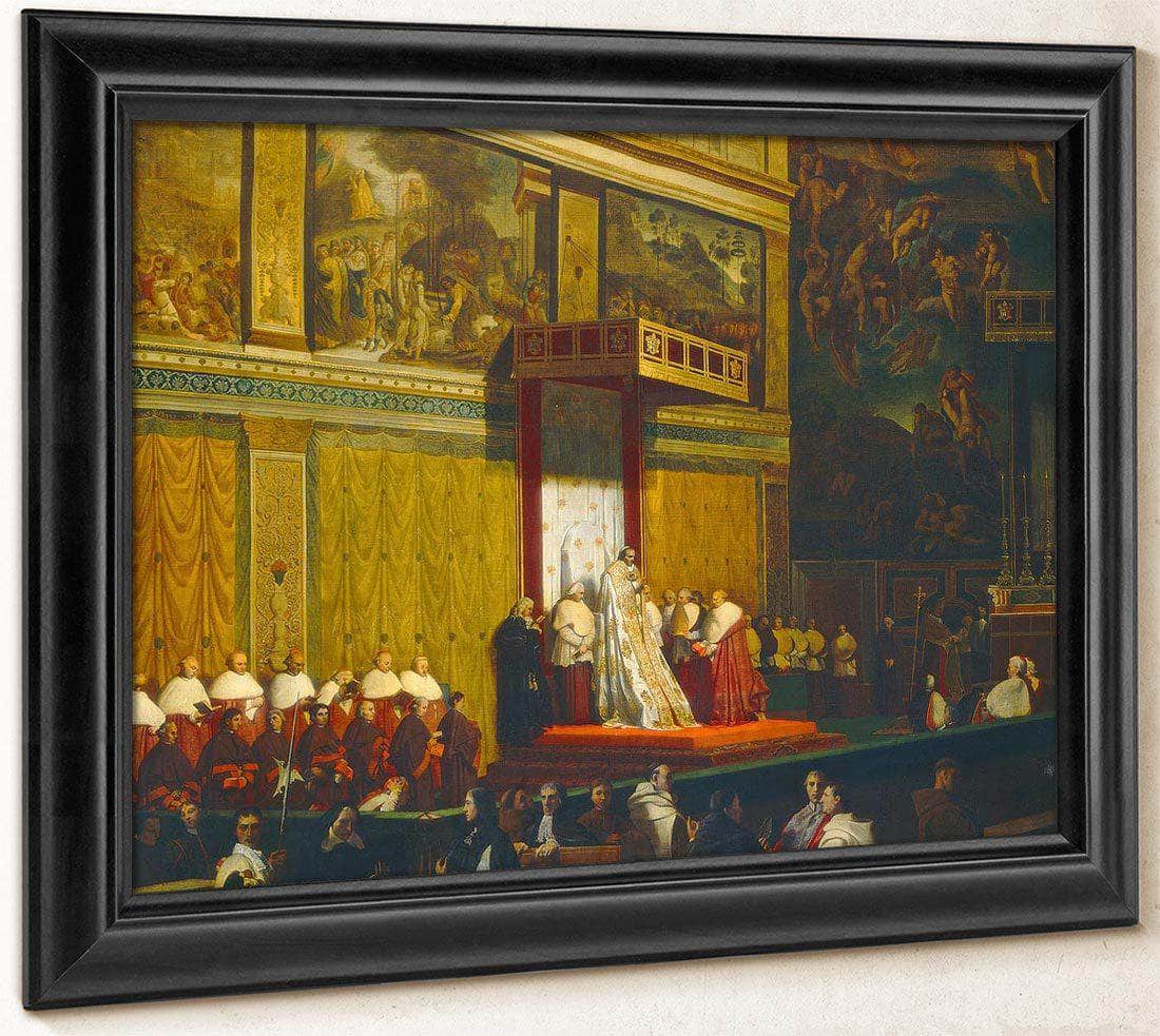 Pope Pius Vii In The Sistine Chapel Jean Auguste Dominique Ingres Fine Art Print