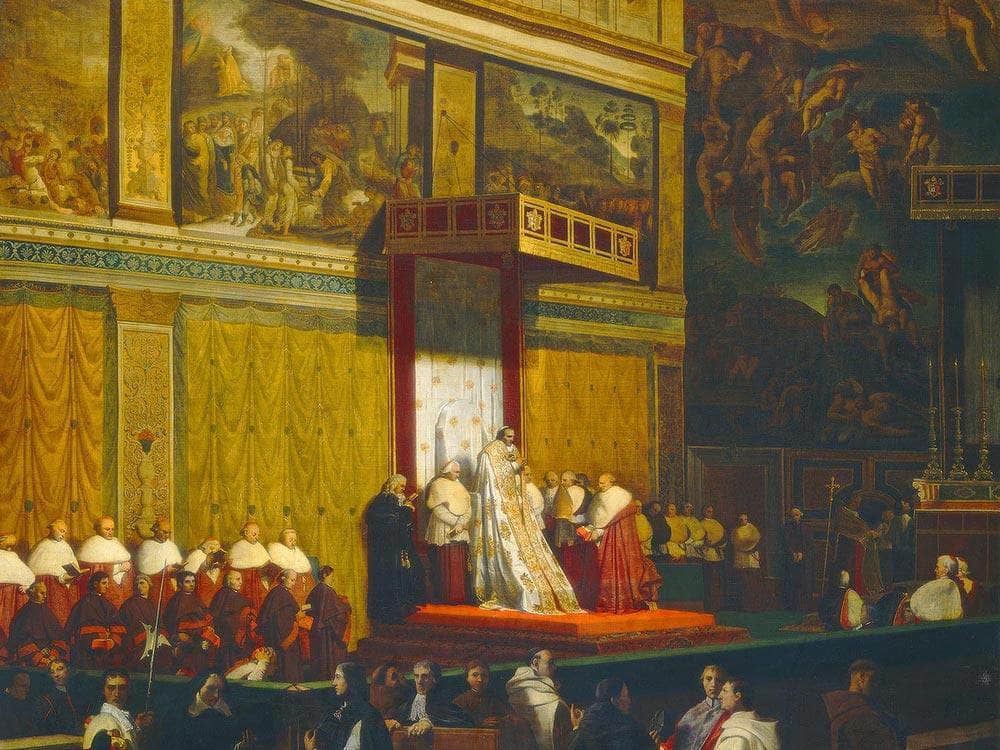 Pope Pius Vii In The Sistine Chapel Jean Auguste Dominique Ingres Fine Art Print