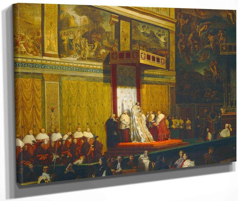 Pope Pius Vii In The Sistine Chapel Jean Auguste Dominique Ingres Fine Art Print