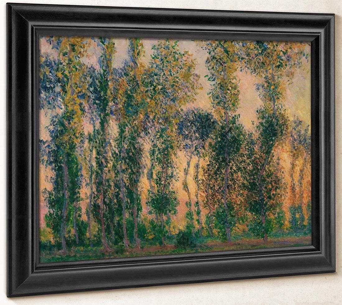 Poplars At Giverny Sunrise By Monet Claude Fine Art Print