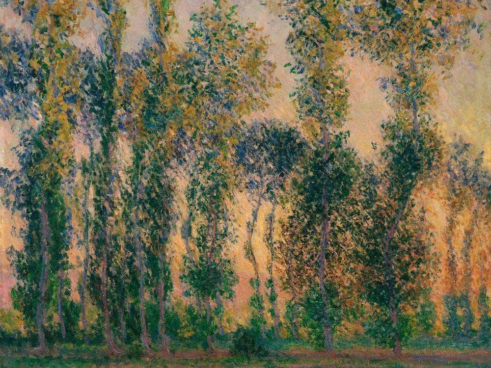 Poplars At Giverny Sunrise By Monet Claude Fine Art Print