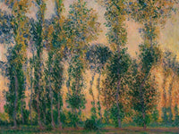 Poplars At Giverny Sunrise By Monet Claude Fine Art Print