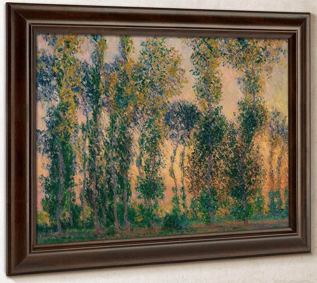 Poplars At Giverny Sunrise By Monet Claude Fine Art Print