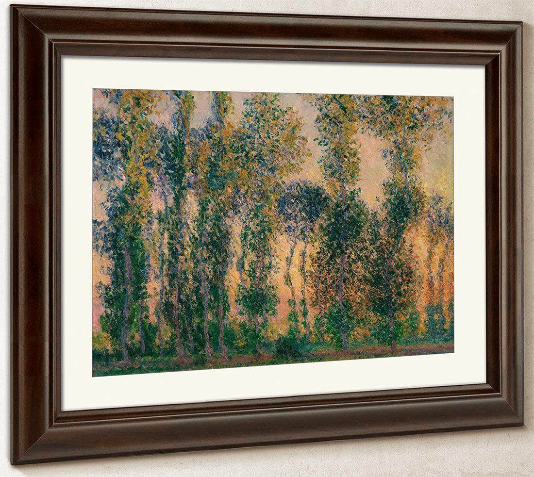 Poplars At Giverny Sunrise By Monet Claude Fine Art Print
