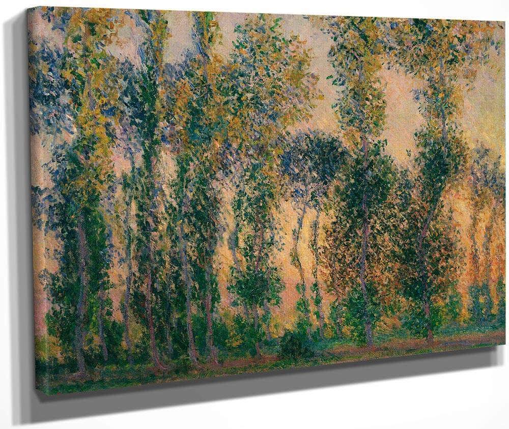 Poplars At Giverny Sunrise By Monet Claude Fine Art Print