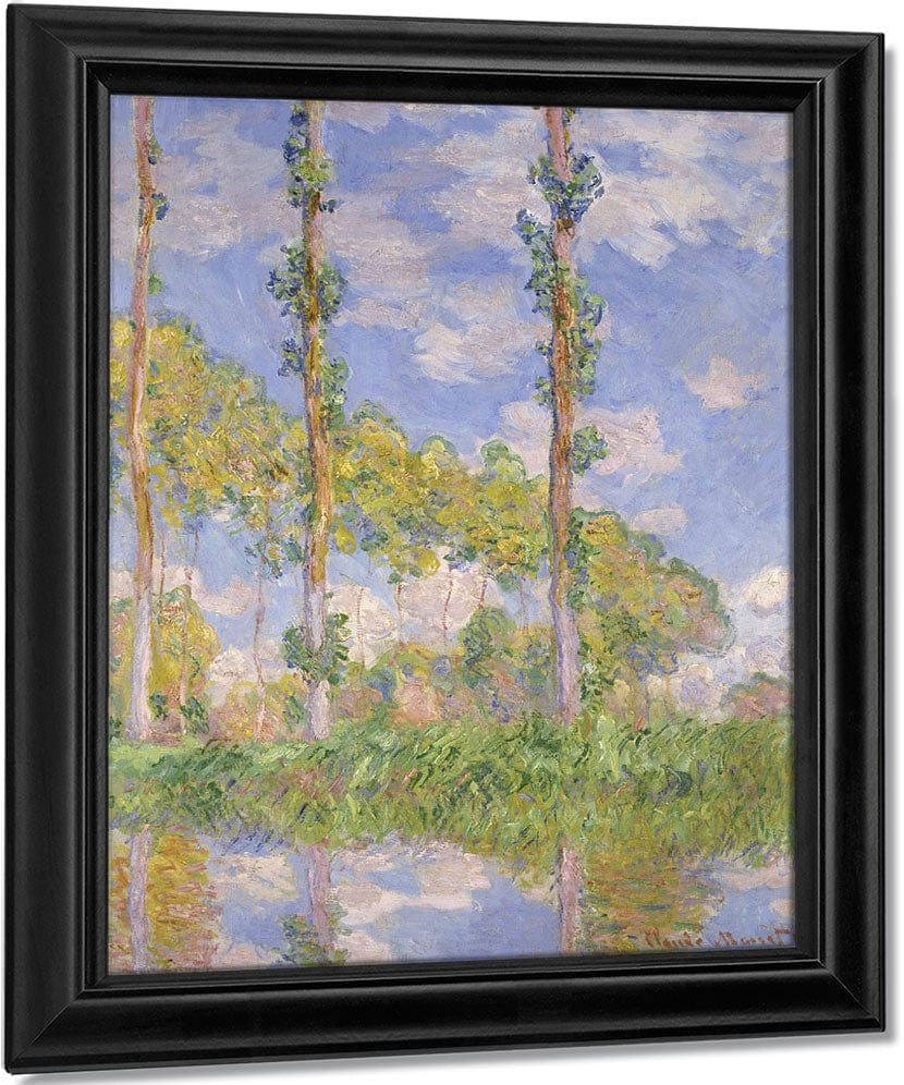 Poplars In The Sun By Claude Monet Fine Art Print