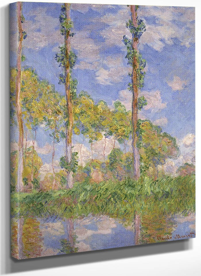 Poplars In The Sun By Claude Monet Fine Art Print