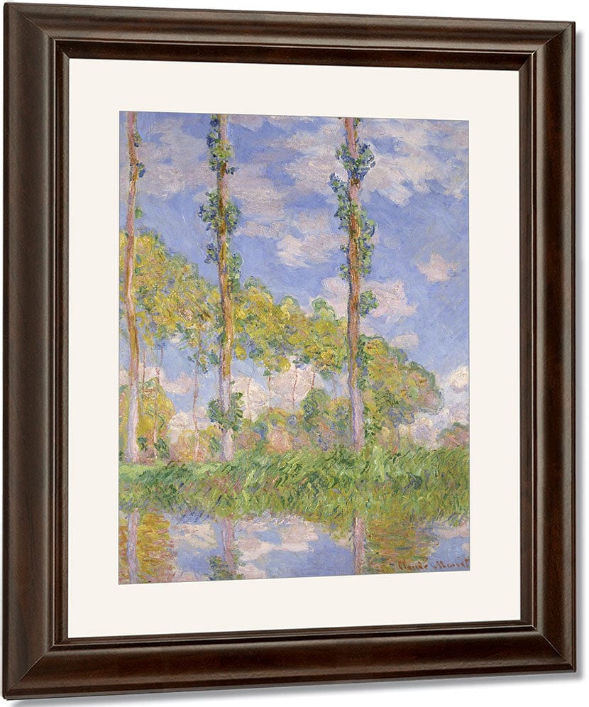 Poplars In The Sun By Claude Monet Fine Art Print