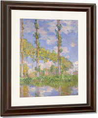 Poplars In The Sun By Claude Monet Fine Art Print
