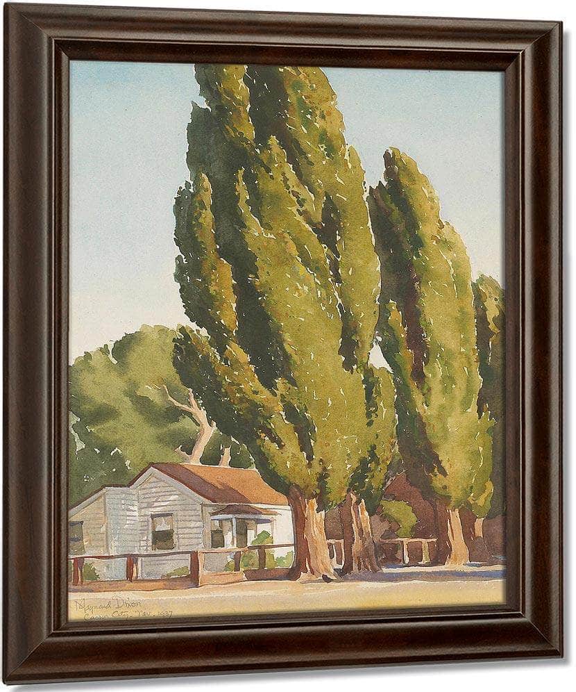 Poplars Of Carson 1937 By Maynard Dixon Fine Art Print