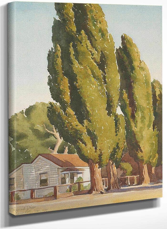 Poplars Of Carson 1937 By Maynard Dixon Fine Art Print
