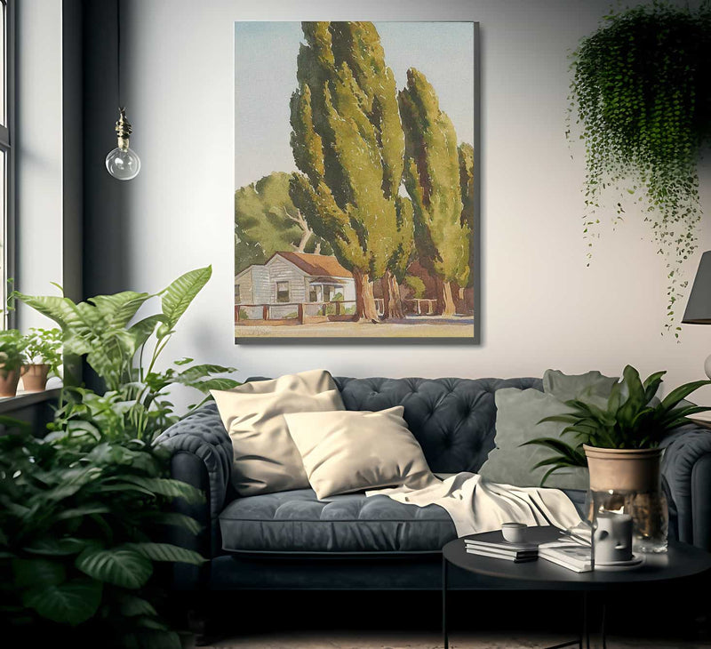 Poplars Of Carson 1937 By Maynard Dixon Fine Art Print