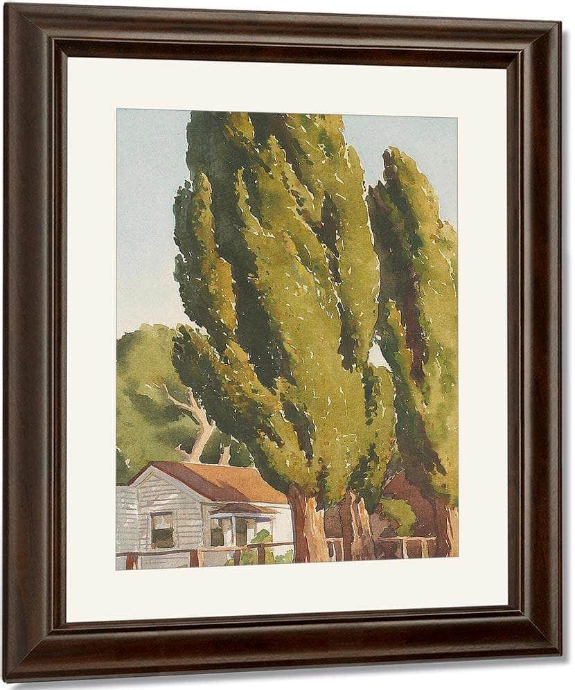 Poplars Of Carson 1937 By Maynard Dixon Fine Art Print