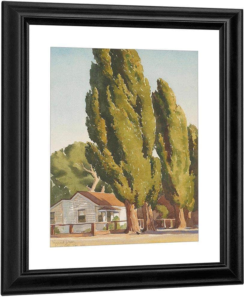 Poplars Of Carson 1937 By Maynard Dixon Fine Art Print