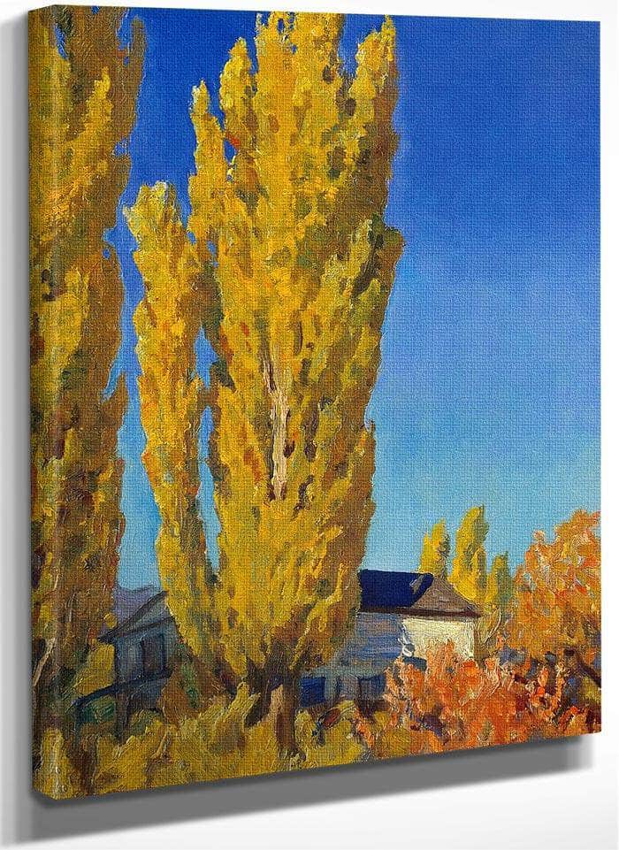 Poplars Of Old Carson By Maynard Dixon Fine Art Print