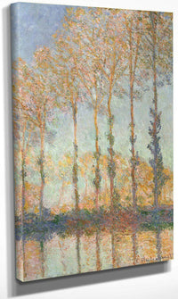 Poplars On Bank Of The Epte River By Monet Claude Fine Art Print