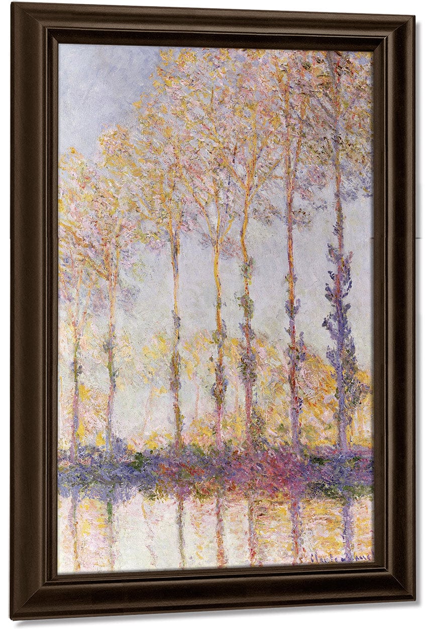 Poplars On The Banks Of The Epte By Claude Monet Fine Art Print