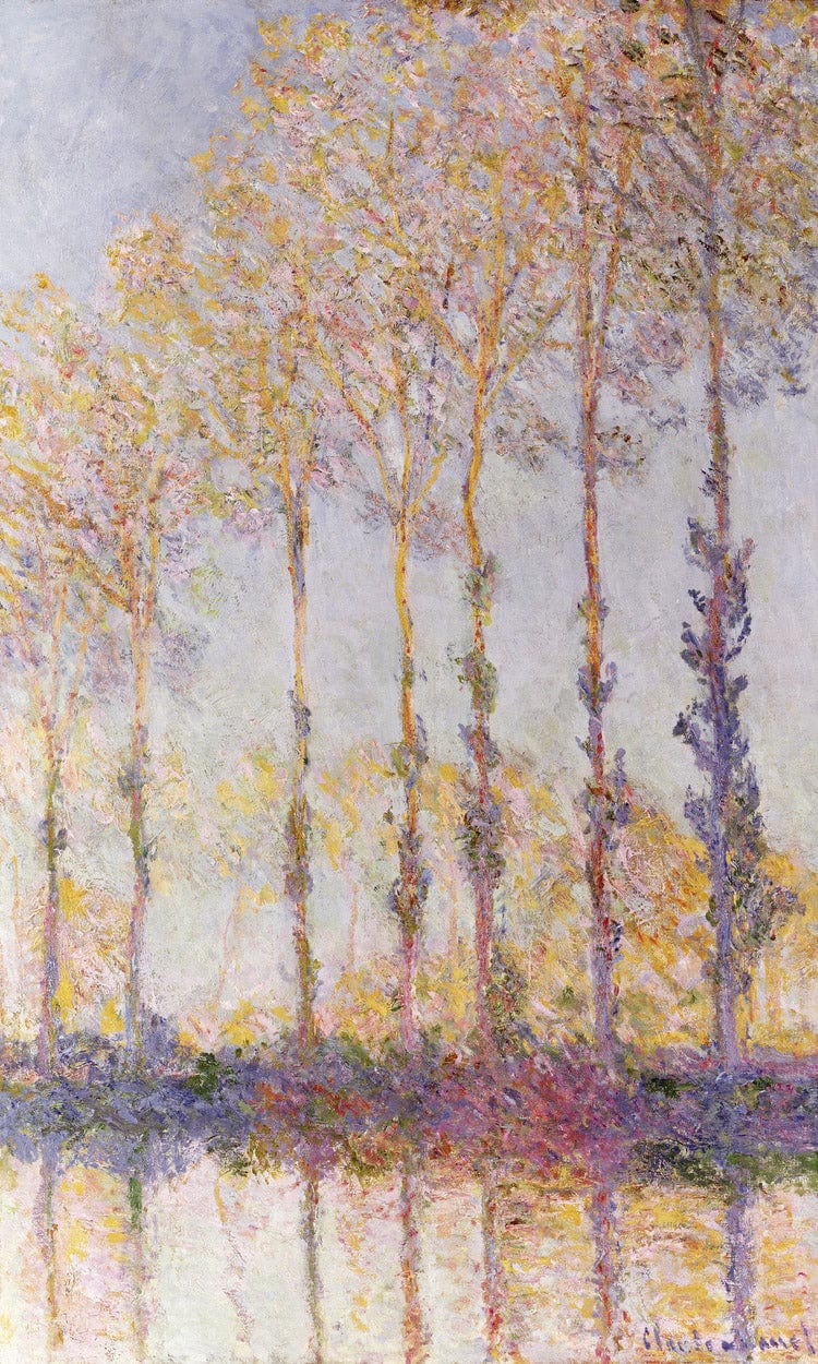 Poplars On The Banks Of The Epte By Claude Monet Fine Art Print
