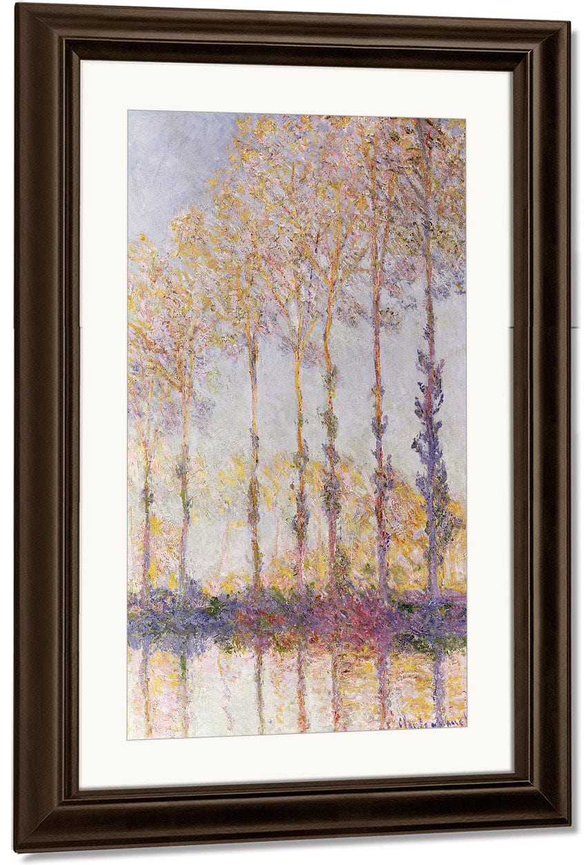Poplars On The Banks Of The Epte By Claude Monet Fine Art Print
