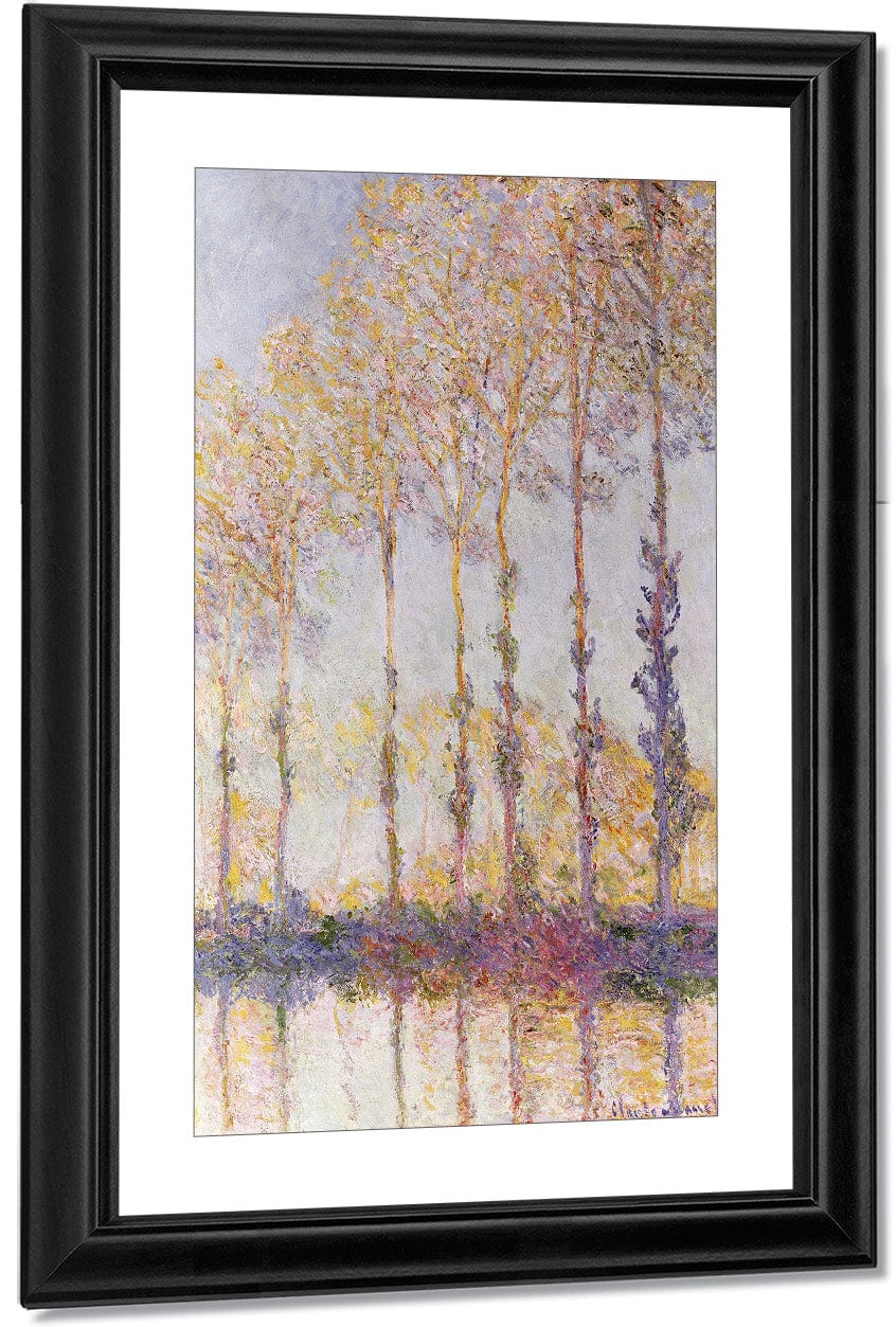 Poplars On The Banks Of The Epte By Claude Monet Fine Art Print