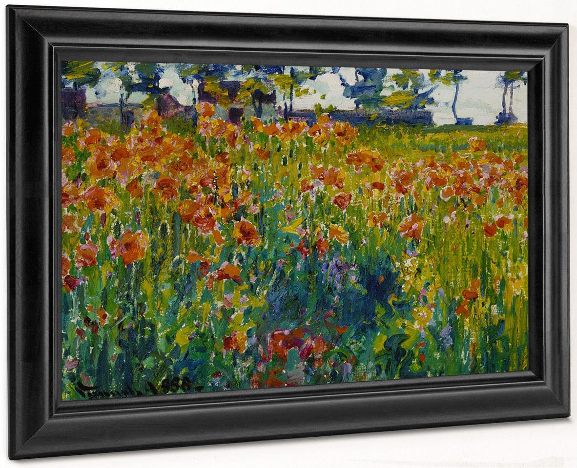 Poppies In France By Robert William Vonnoh Fine Art Print