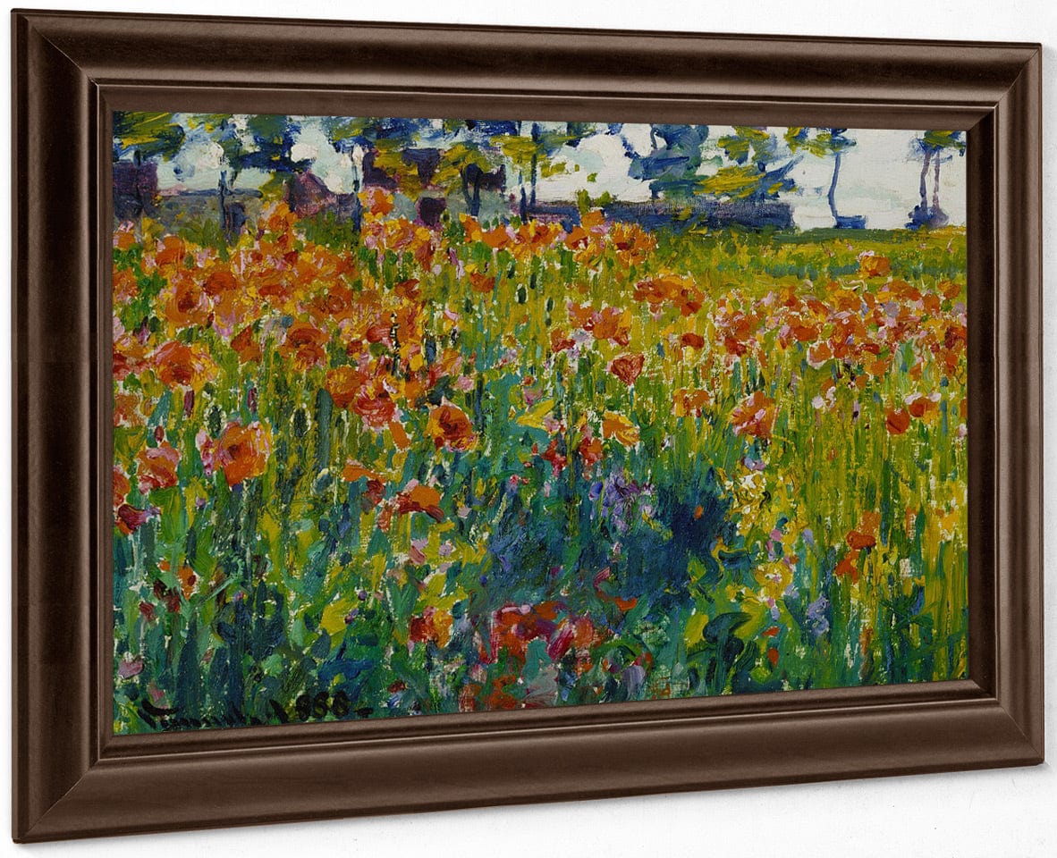 Poppies In France By Robert William Vonnoh Fine Art Print