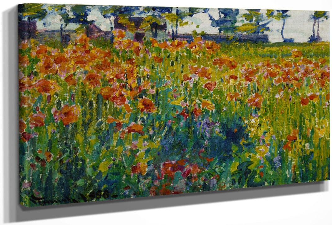Poppies In France By Robert William Vonnoh Fine Art Print
