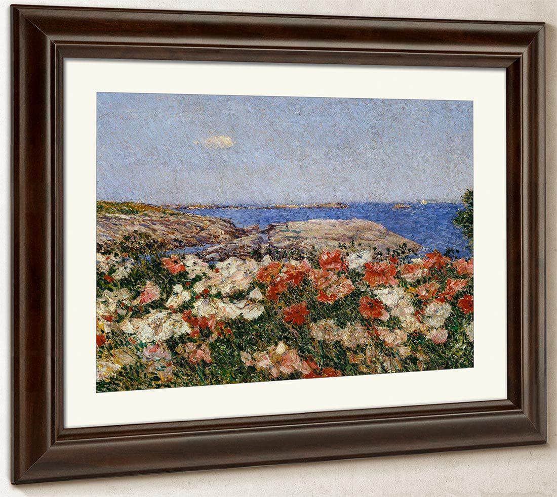 Poppies On The Isle Of Shoals By Childe Hassam Fine Art Print