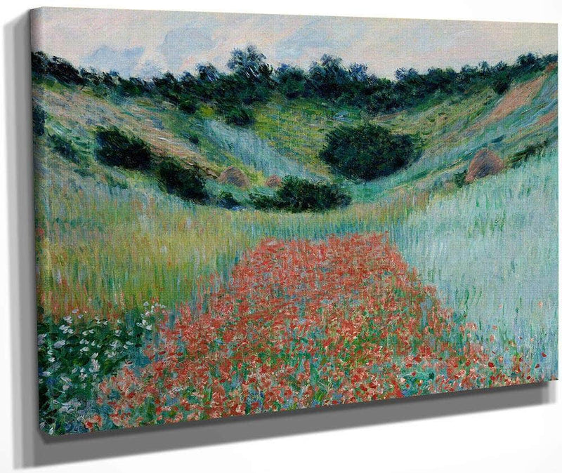 Poppy Field In A Hollow Near Giverny By Monet Claude Fine Art Print