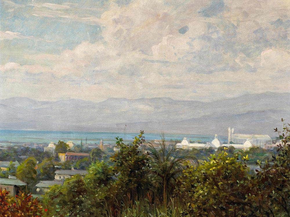Port Au Prince, Haiti By Louis Aston Knight Fine Art Print