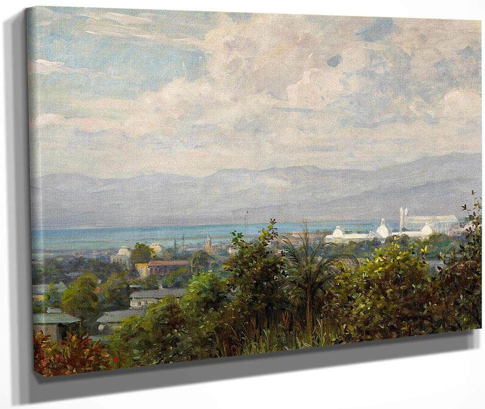 Port Au Prince, Haiti By Louis Aston Knight Fine Art Print