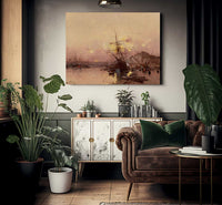 Port Breton Au Crepuscule By Eugene Galien Laloue Fine Art Print