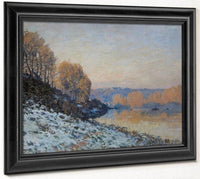 Port Marly White Frost 1872 By Alfred Sisley Fine Art Print