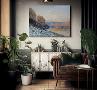 Port Marly White Frost 1872 By Alfred Sisley Fine Art Print