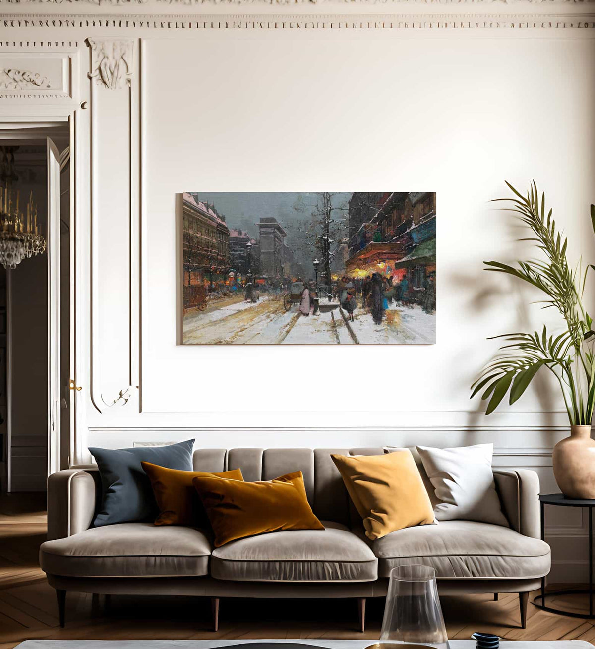 Porte Saint Denis Paris By Eugene Galien Laloue Fine Art Print