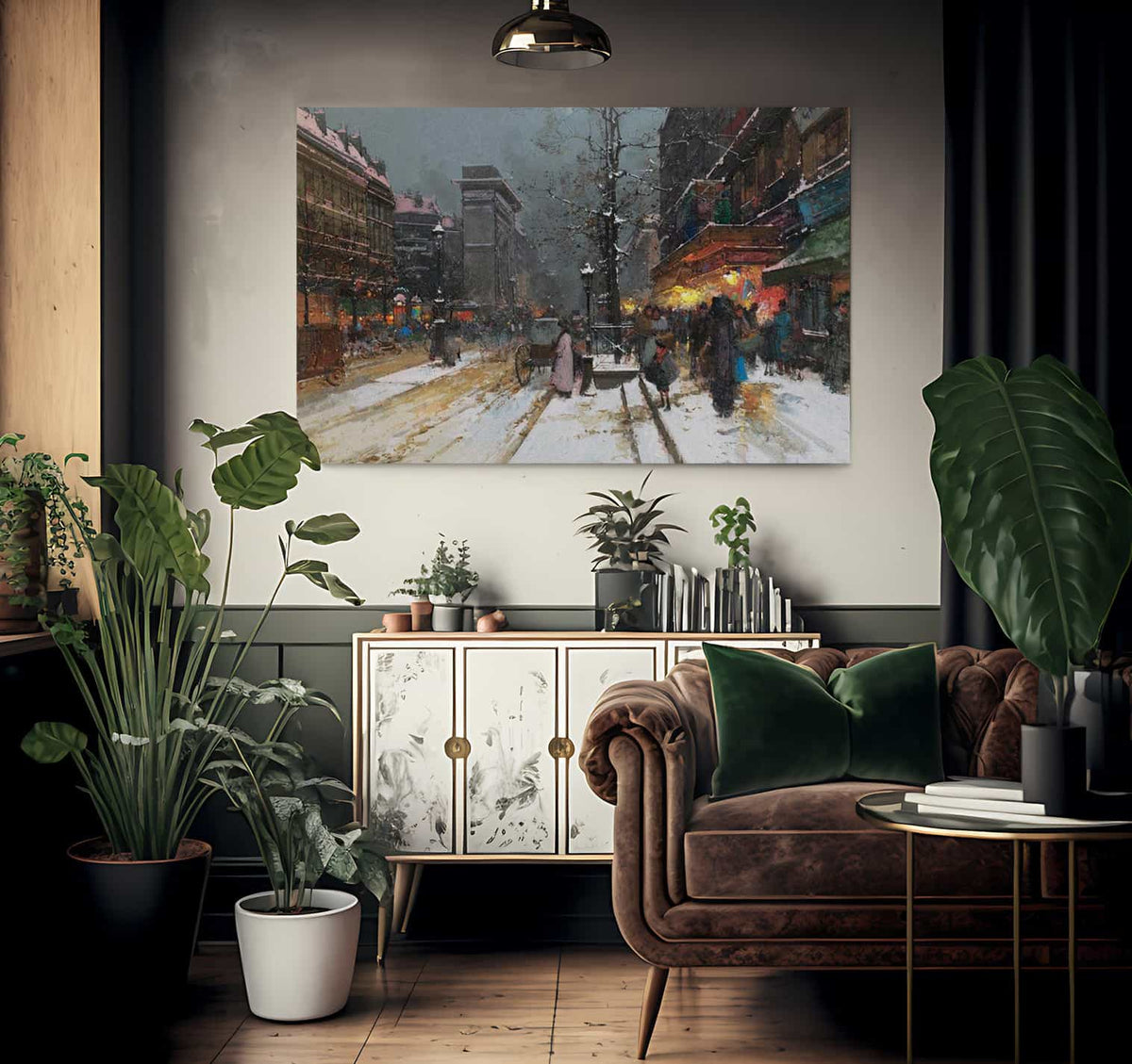 Porte Saint Denis Paris By Eugene Galien Laloue Fine Art Print