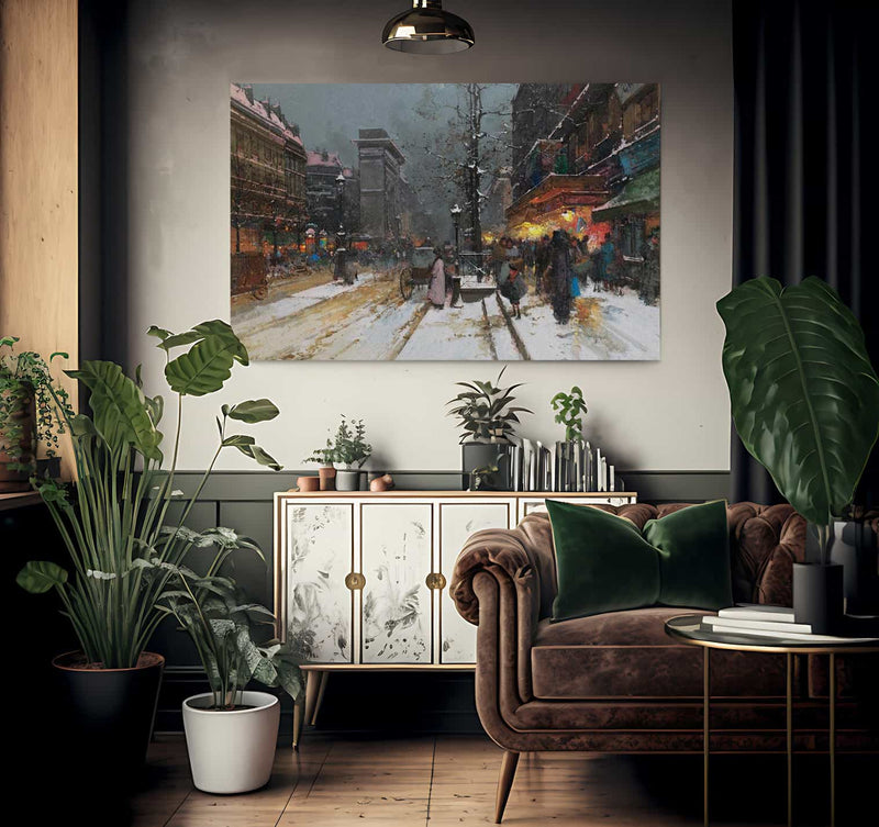 Porte Saint Denis Paris By Eugene Galien Laloue Fine Art Print