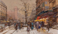 Porte Saint Denisb By Eugene Galien Laloue Fine Art Print